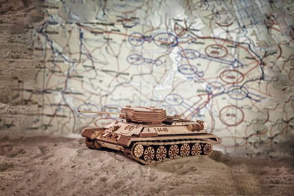Tank T-34-85 lesena 3D sestavljanka