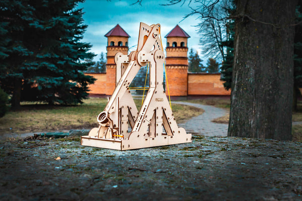 Trebušet lesena 3D sestavljanka